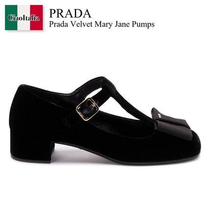 prada velvet mary jane